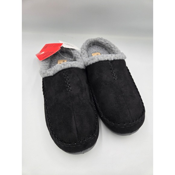 Deer Stags Nordic Slipperooz Men's Wide Width‎ Indoor Outdoor Black Slippers 9W - Picture 2 of 16